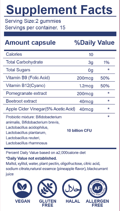 Weluoju Premium Feminine Balance Gummies - 50 Billion CFUs for Vaginal Health & pH Balance