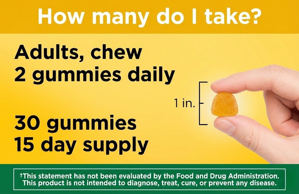 Weluoju Multivitamin Gummies - Immune, Energy & Beauty Support (30 Count)